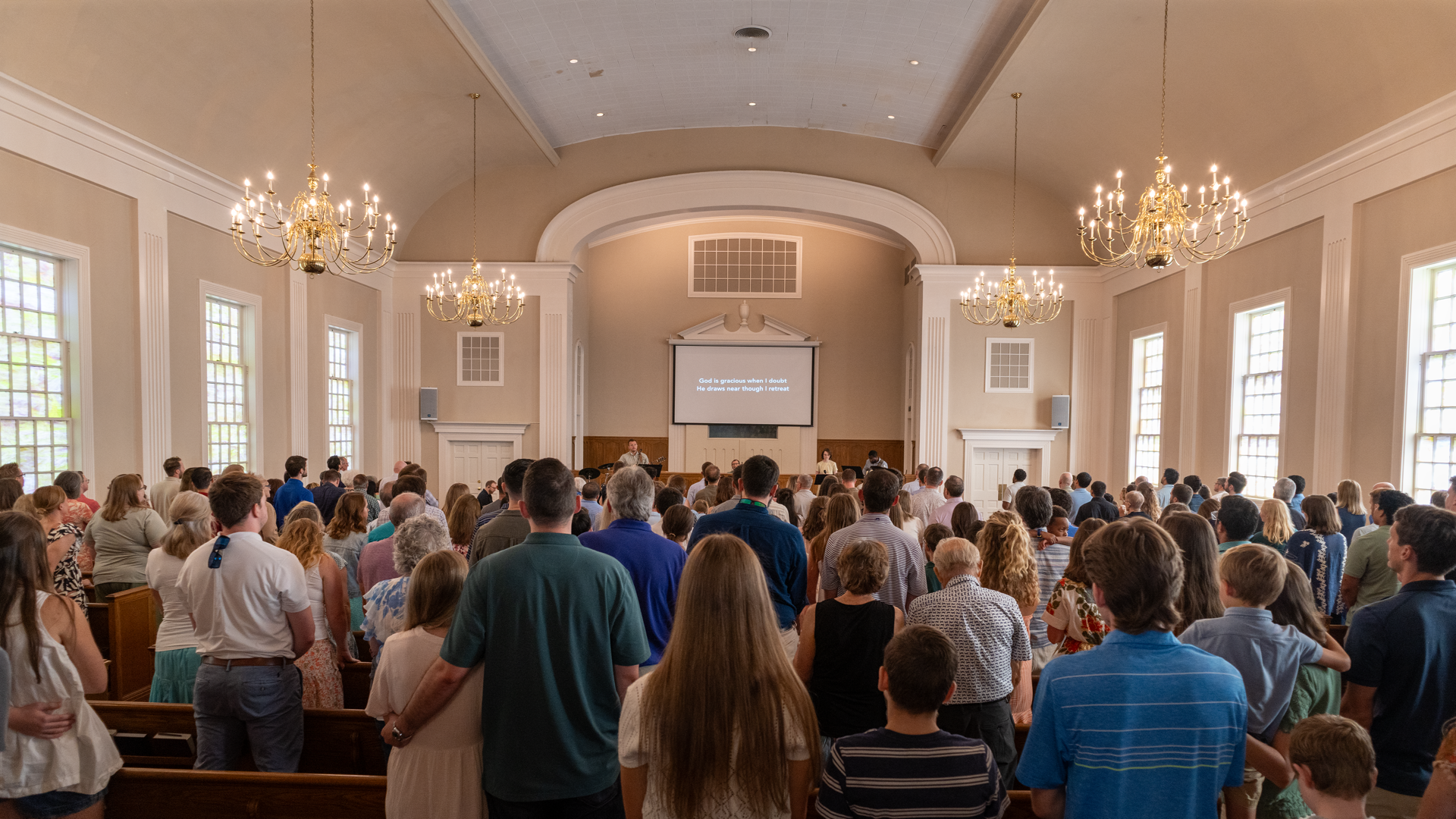 Oakhurst congregation — temporary project photography